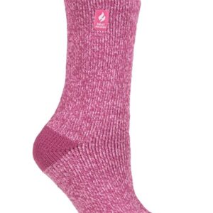 Ladies HEAT HOLDERS Original Heel & Toe Socks Lisbon - Pink