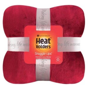 HEAT HOLDERS® Luxury Fleece Blanket / Throw - Cranberry