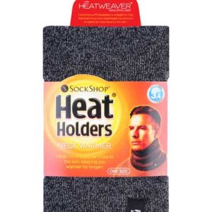 Mens HEAT HOLDERS Neck Warmer Stockley Charcoal