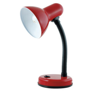 HomeLife 35w 'Classic' Flexi Desk Lamp - Cardinal Red