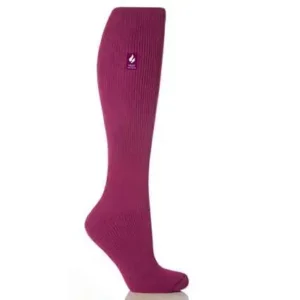 Ladies HEAT HOLDERS Long Socks - Deep Fuchsia