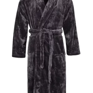 Mens Heat Holders Dressing Gown - Antique Silver
