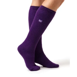 Ladies HEAT HOLDERS Long Socks - Purple